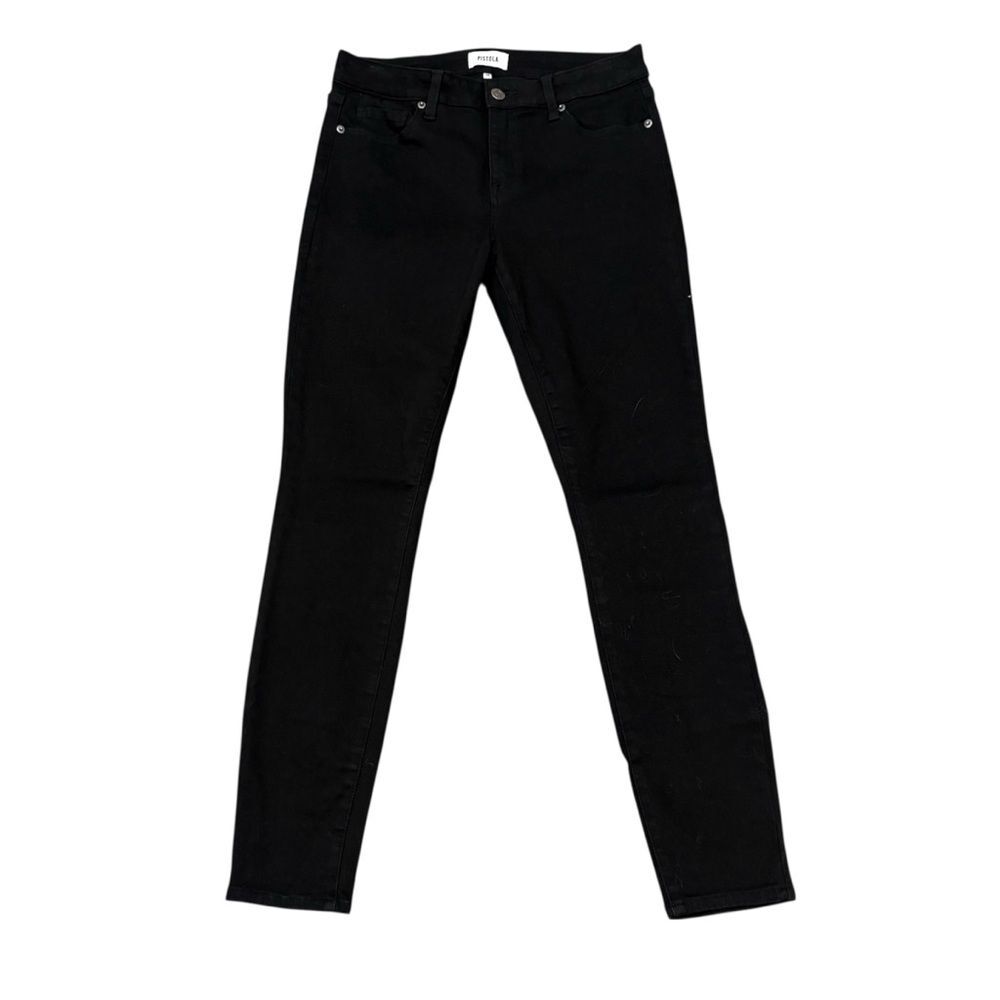 Pistola Mid Rise Ankle Skinny Jeans Black Size 28